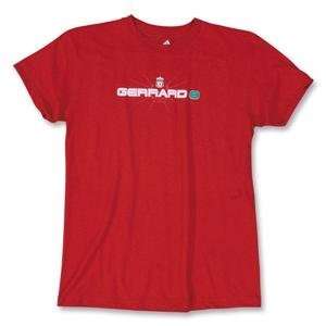  Liverpool Gerrard Berst Soccer T Shirt (Red) Sports 