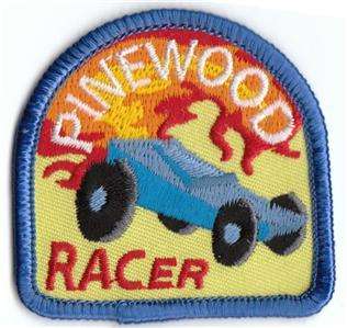 Girl Boy Cub PINEWOOD DERBY BLUE Fun Patches Crests Badges SCOUTS 