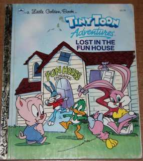 LOST IN THE FUN HOUSE Tiny Toon Little Golden Book  