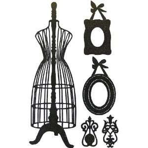  Mannequin and Frames Silhouette Temporary Removable Wall 