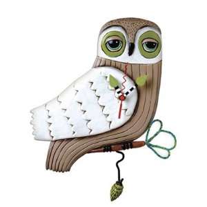  Snow Owl Clock Michelle Allen Designs: Home & Kitchen