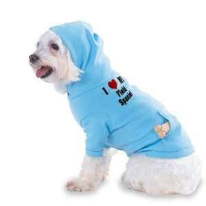  I Love/Heart Field Spaniel Hooded (Hoody) T Shirt with 