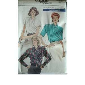  MISSES BLOUSE SIZE 12 EASY VOGUE PATTERN 7360 Everything 