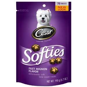 CESAR® Softies Filet Mignon Flavor Dog Treat  Grocery 