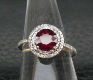 23mm Genuine Natural Gorgeous Blood Ruby Ring 2.27ct