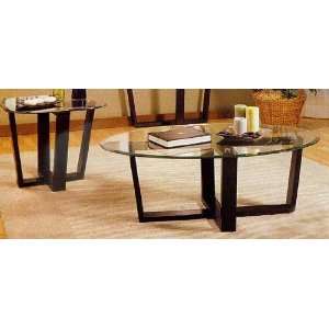  Three Piece Metal Base And Glass Top Tables Set: Home 