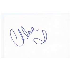 CHLOE LATTANZI Signed Index Card In Person