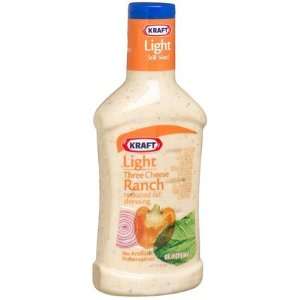 Kraft Light Three Cheese Ranch RF Dressing, 16 oz, 2 ct (Quantity of 3 