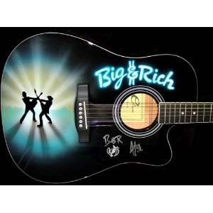 BIG & RICH Signed Custom Airbrushed Guitar