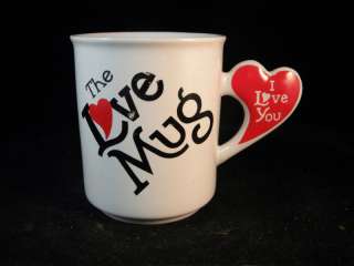 THE LOVE MUG I LOVE YOU COFFEE CUP TEA GREAT  