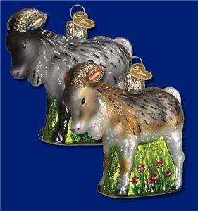 GRAY BILLY GOAT OLD WORLD CHRISTMAS ORNAMENT 12337  