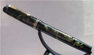 STEPHENS No 270   Leverfill   GREEN MARBLE   C.1945   Original Nib 