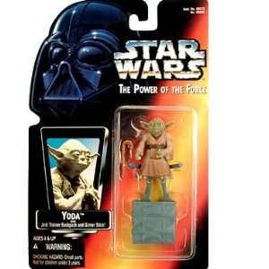   Wars: Power of the Force Red Card > Yoda Action Figure: Toys & Games