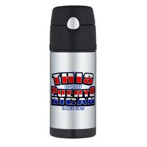 Thermos Travel Water Bottle This Is What Puerto Rican Looks Like with 
