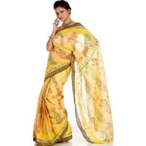  Impala Sari from Bihar with Block Printed Ladies   Pure 