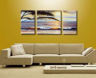 Hand Painted Beach Seascape Oil Painting Canvas FS036  