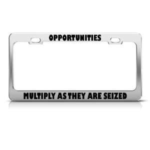   Multiply They Seized license plate frame Stainless Automotive