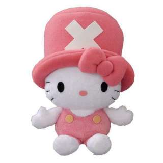 Plush Doll Hello Kitty x One Piece Tony Chopper Sanrio Japan Gift 