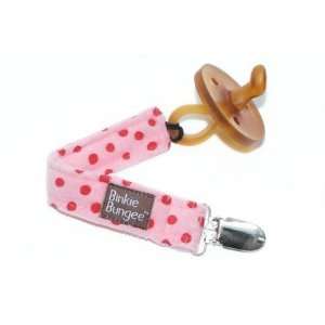   Daisy Peaceful Pink Eco Friendly Binkie Bungee Pacifier Clip: Baby