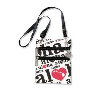  Heart of Hawaii Black Red Hip Bag: Home & Kitchen