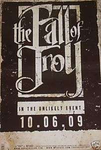 The Fall of Troy POSTER in unlikely event tour music  