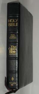 1975 THE OPEN BIBLE EDITION   KJV , Nelson, Genuine Leather  