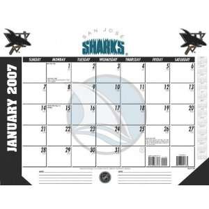  San Jose Sharks 22x17 Desk Calendar 2007: Sports 