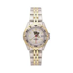 : Wake Forest Demon Deacons Ladies Elite Watch W/Stainless Steel Band 