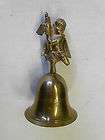 vintage brass bell india cherub angel on top beautiful tone