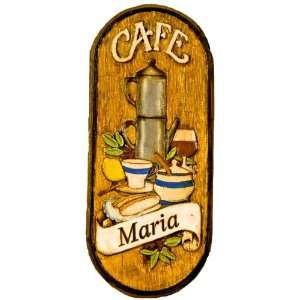  Cafe wall plaque personalized for kitchens, cafes, and 