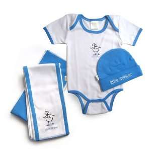  Itty Bitte Layette Set in Blue Baby