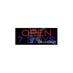  Open 7 Days LED Sign 8 inch tall x 20 inch wide x 3.5 inch 
