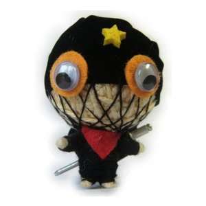 Black Ninja Brainy Doll Series Voodoo String Doll #KBDV034