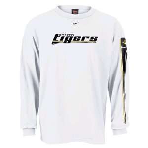 Nike Missouri Tigers White Speed Kills Long Sleeve T shirt:  