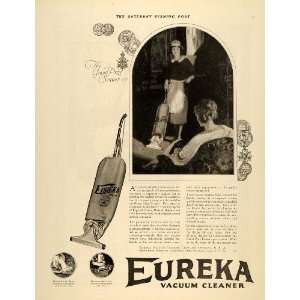  1922 Ad Eureka Grand Prize Vacuum Cleaner Maid Cleaning 
