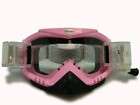 Adult Pink Motocross Dirt Bike ATV Off Road Snowmobile Goggles w/Roll 