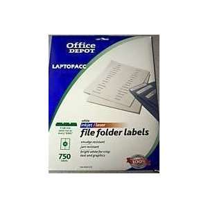  File Folder Labels 750 White Office Depot Brand Laser or 