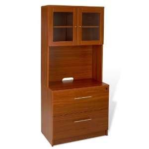  The Ergo Office Filing Cabinet and Hutch   Cherry Office 