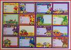 WIGGLES   16 Licensed School Book Labels / Stickers NEW