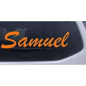  Orange 20in X 4.7in    Samuel Car Window Wall Laptop Decal 