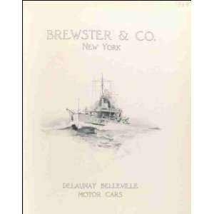 Reprint Delaunay Belleville Motor Cars; Brewster & Co., New York Title 