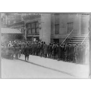  Men in bread line on 41st St.,New York City,NYC,February 