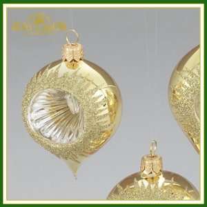  Christmas Ornaments GR0151 A Oval Blown Glass Reflectors 