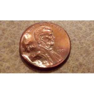  L@@K   Major Lamination Error    2001 Lincoln Cent    Red 