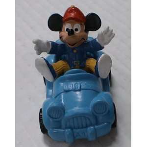    Disney Mickey Mouse German Pvc Figure in Blue CAR: Toys & Games