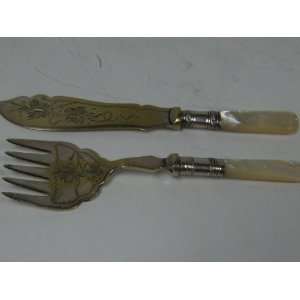  English Silver Knife and Fork