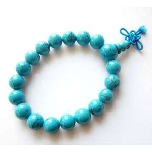   Turquoisite Beads Tibetan Buddhist Wrist Mala Bracelet Jewelry
