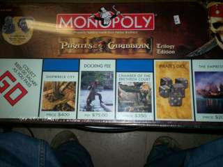 PIRATES OF THE CARIBBEAN TRILOGY MONOPOLY BOARD GAME  