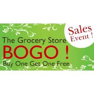  3x6 Vinyl Banner   The Grocery Store Bogo 