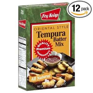 Fry Krisp Batter Mix Tempura, 10 Ounce (Pack of 12)  